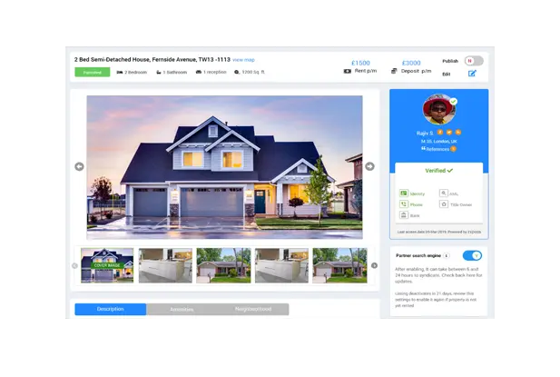 Verified Property Listing